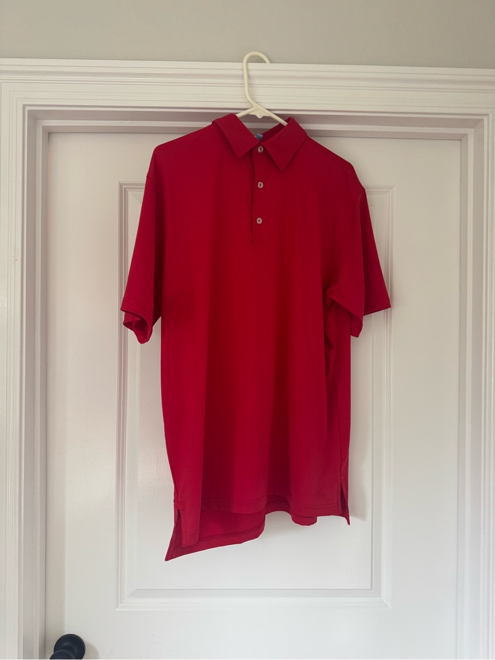 Men's Red GenTeal performance polo